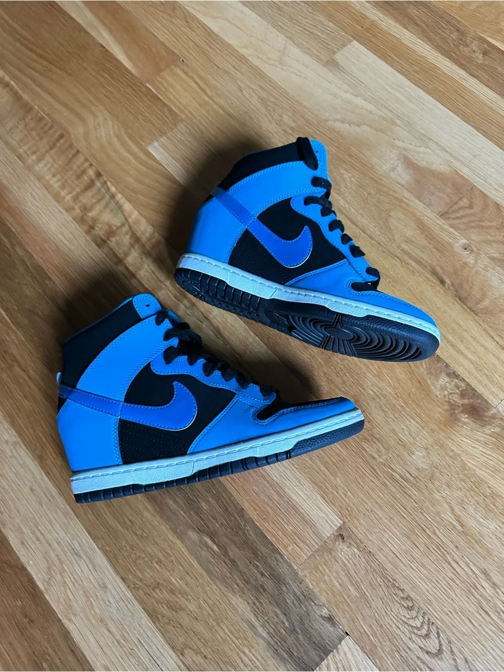 Nike Dunk Sky High Essential Sneakers in Bright Blue and Black (Women’s 7.5)
